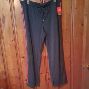 Danskin Black Pants with Pink Accent